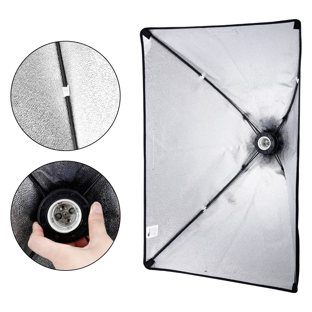 Photography Softbox Lighting Kits 50x70CM Light System soft boxes For Photo Studio Equipment