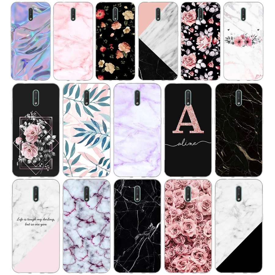 156FG Granite Scrub Marble Stone gift Soft Silicone Tpu Cover phone Case for Nokia 2.1 2.3 3 3.1 4.2 5 5.1 Plus 7.2 6 8