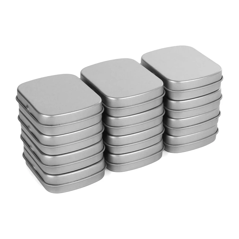 Metal Containers-12 Pack Metal Tin Box Mini Portable Box Containers for Drawing Pin, Bead Earring Jewelry Storage