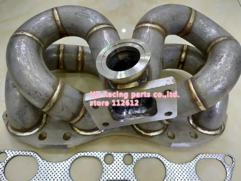 Top Mount Turbo Manifold for SR20det SR20 S13 S14 240sx manifold SR20VET S15 manifold T3 3.0mm thick SS321 material 48mm OD pipe