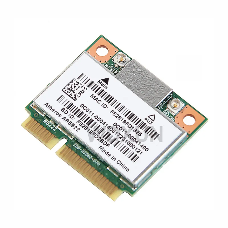 Atheros AR9462 ar5b22 WB222 ハーフ ミニ pcie 802.11 a/b/g/n 300 mbps + bluetooth4.0無線lan カード