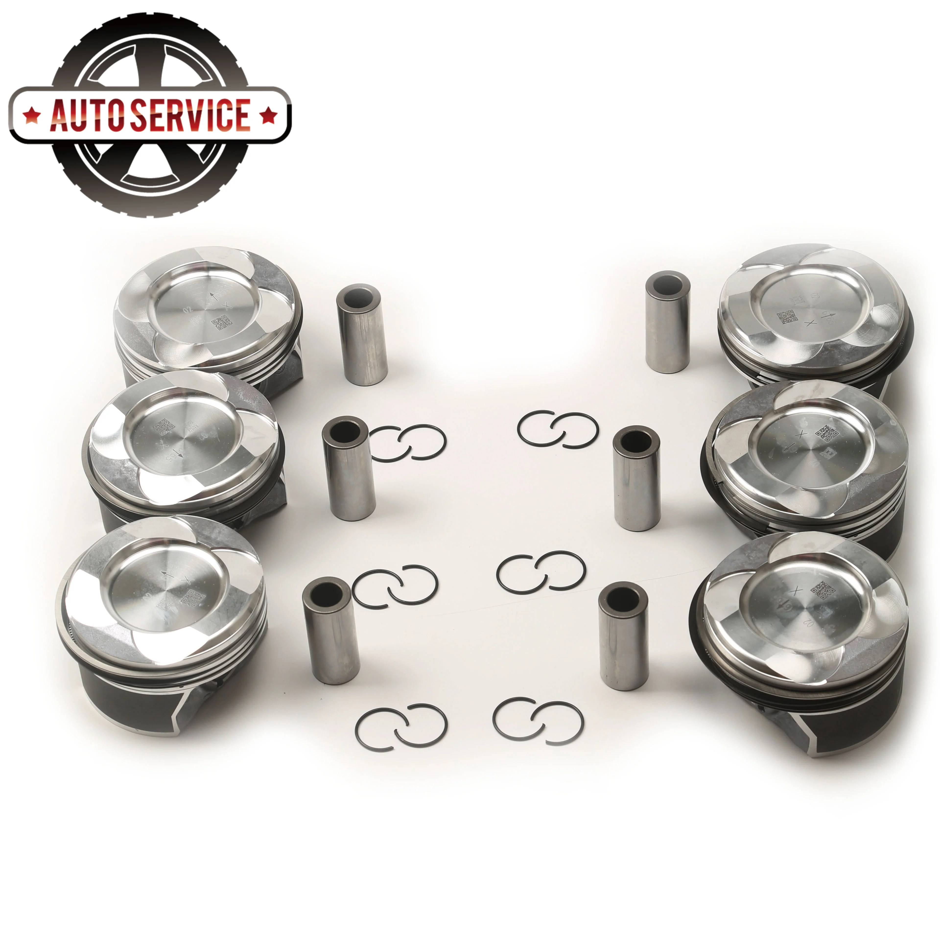 6x Pistons Rings Set Piston Assembly 22mm 88mm STD 2760306517 For Benz CLS 320 E400 E320 GL400 R320 SL400 S320L S450 ML320 R320