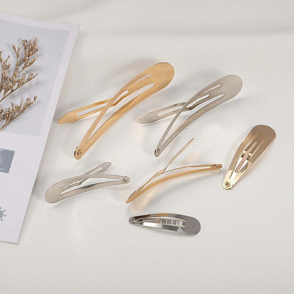 Image 4: Pinces à cheveux en métal, 20 pièces, Base d'épingles à cheveux en Alligator pour la fabrication de bijoux à bricoler soi-même, nœud en perles coréennes, réglage des accessoires pour cheveux