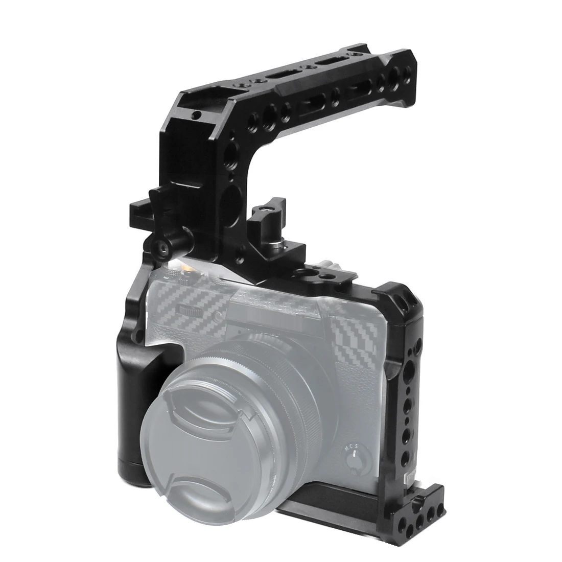 Камера клетка с ручными настройками и зажимом сверху 15-мм стержневой зажим Крепление для зеркальными камерами Fujifilm XT-20 XT-30 XT20 XT30 стабилизато...