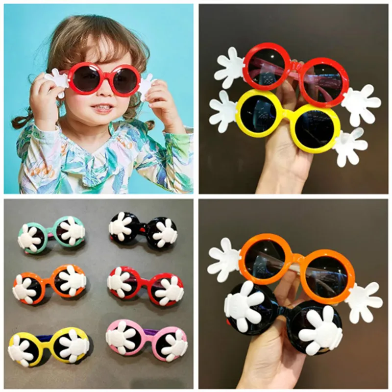 Birthday Party Sunglasses Funny Creative Flip Sunglasses Circular Glasses Tropical Fancy Dress Birthday Party Toys Gifts