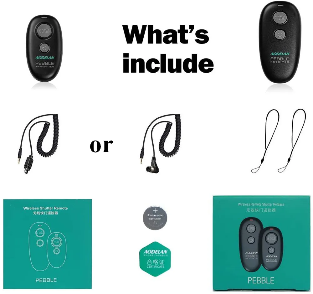 AODELAN Wireless Remote Control Shutter Release for Nikon D6 D5 D4 D850 D700 D780 Z7II Z9 Z6II Z6 Z5 P950 P1000 P7800 P7700