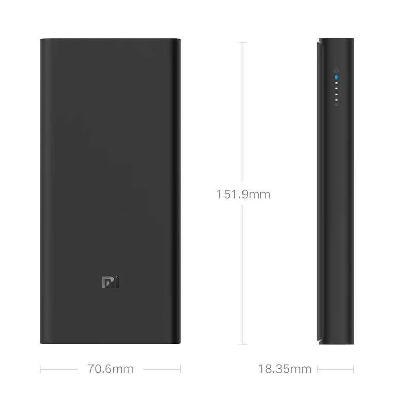 باور بانك لاسلكي من Xiaomi 30 وات 10000 مللي أمبير في الساعة WPB25ZM Type C Mi Powerbank 10000 Qi شاحن لاسلكي سريع محمول شحن Poverbank
