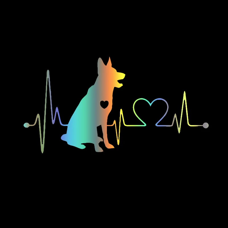 

S51584 Various Sizes/Colors Car Stickers Vinyl Decal German Shepherd Animal Motorcycle Decorative Accessories