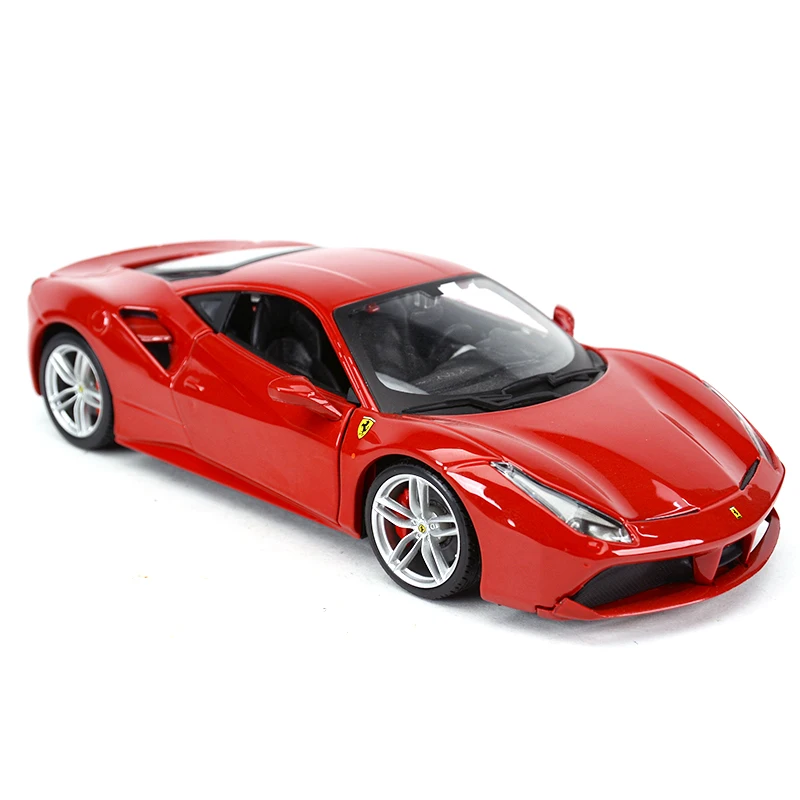 Bburago 1:24 Ferrari 488 GTB Sports Car Static Die Cast Vehicles Collectible Model Car Toys