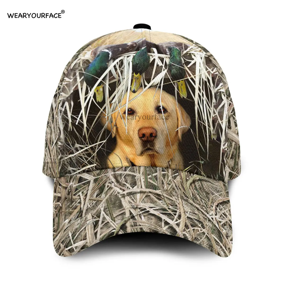 Moose Hunting Cute Cows Dog 3D All Over Printed Snapback Hat Men Women Adult Sports Headwear Outdoor Sun Visor Baseball Cap