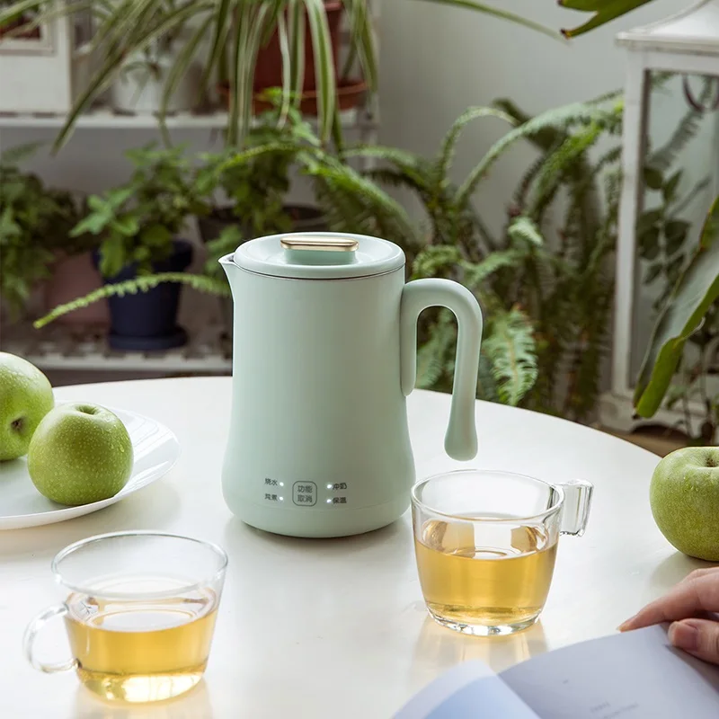 220V 600ML Mini bollitore elettrico per uso domestico bollitore automatico per acqua bollente pentola multiuso pentola e interno in acciaio inossidabile