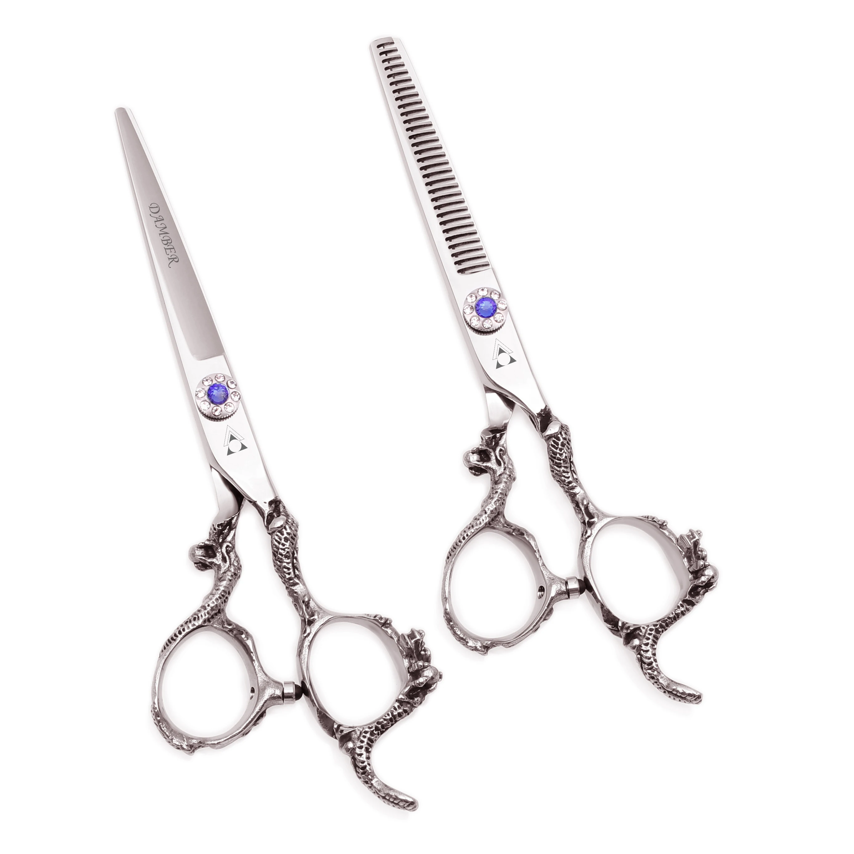 5.5 6 Hair Cutting Scissors 440C Professional Hairdressing Scissor Barber Thinning Hair Scissors Hair Shears Dragon Handle 9003#
