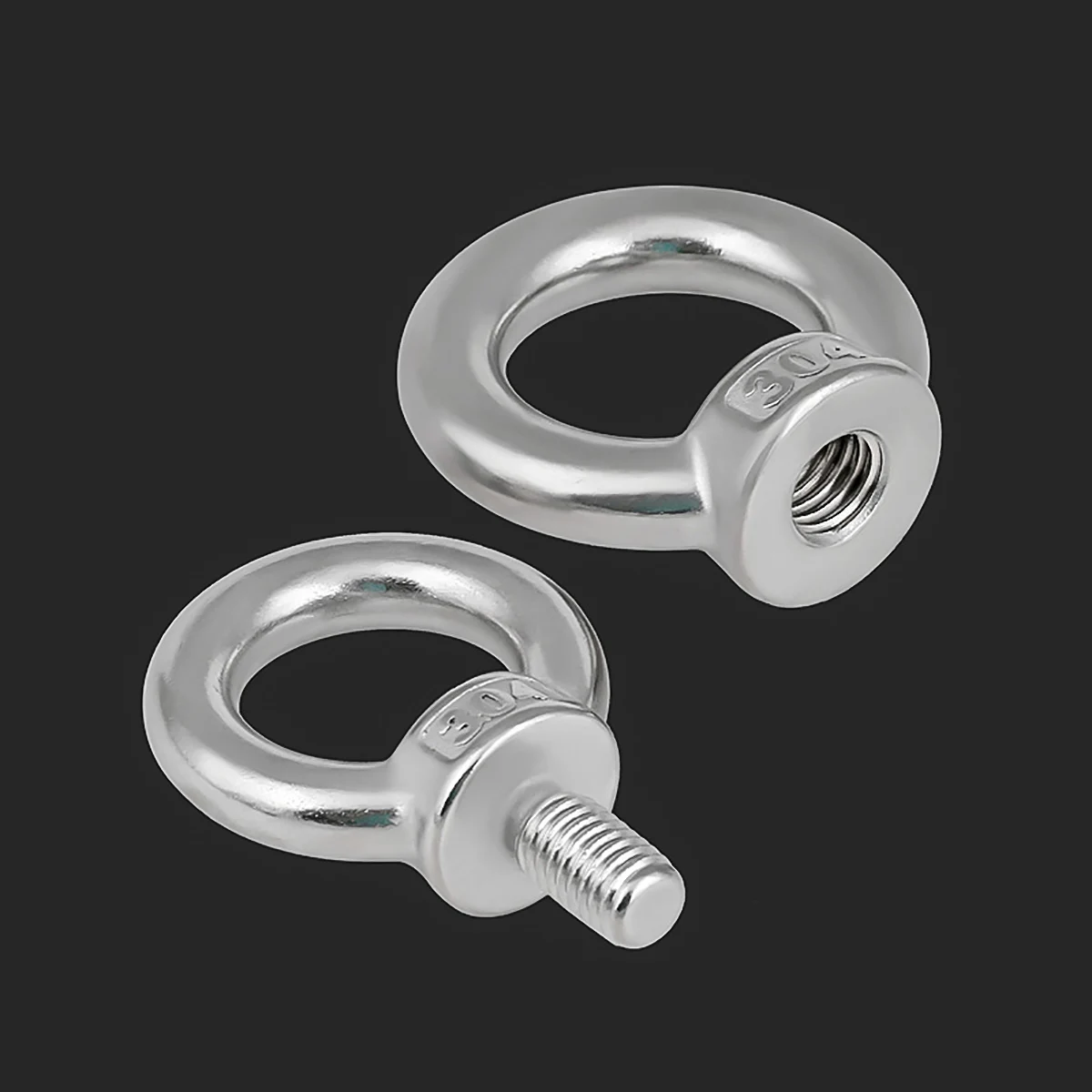 1-2 pz 304 acciaio inossidabile dadi di sollevamento/anello a vite golfare anello occhielli M3 M4 M5 M6 M8 M10 M12 M14 M16 M18 M20 M24 M27