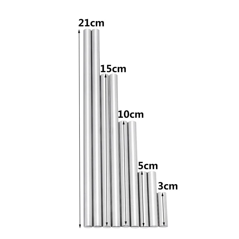 9PCS High Hardness Ejector Pins Set for Pushing Drill Buttons Full Specifications Steel Reamer Machine Tools Accessories