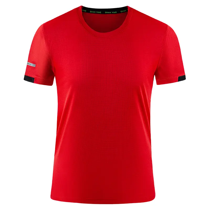 Summer Men’s And Women’s Quick-drying T-shirt Custom Logo Printing Embroidery Team Sportswear Running Shirt, 99.9% Fiber - Image 8