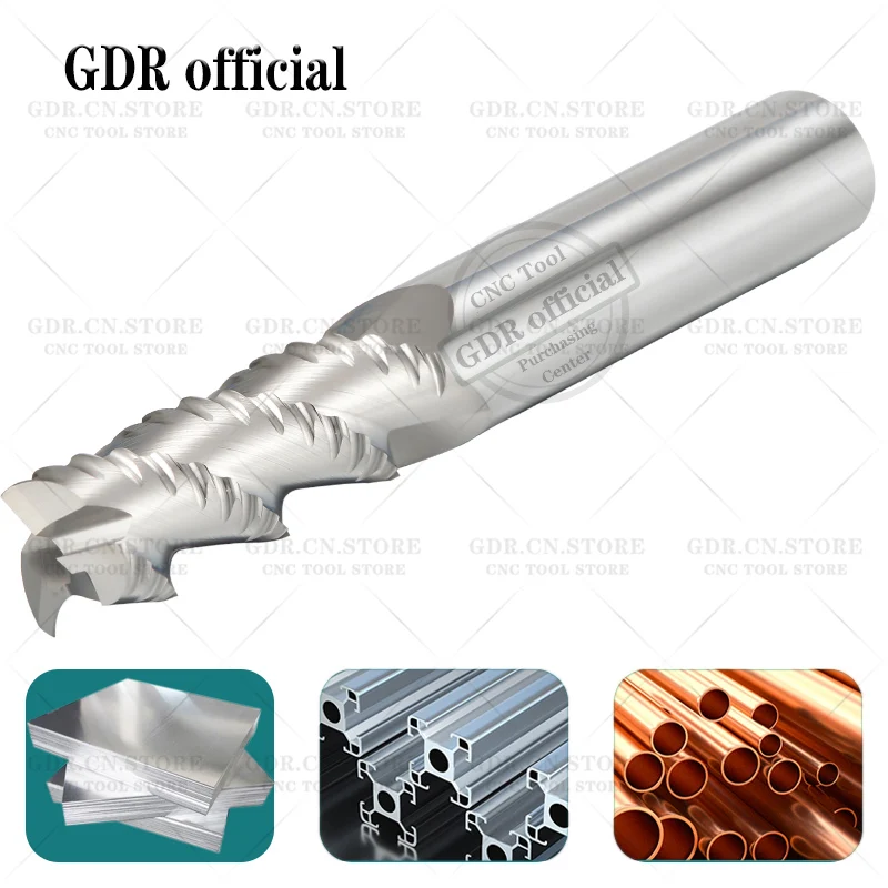 Carbide roughing end mills For aluminum and copper processing HRC55 roughing end mill Metal Roughing machining Milling cutters