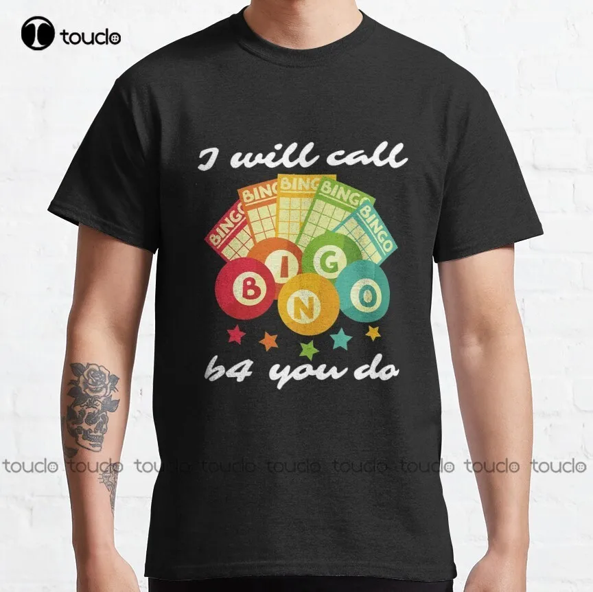 Best Play Bingo Classic T-Shirt Mens T Shirts Casual Custom Aldult Teen Unisex Digital Printing Tee Shirt Fashion Funny New