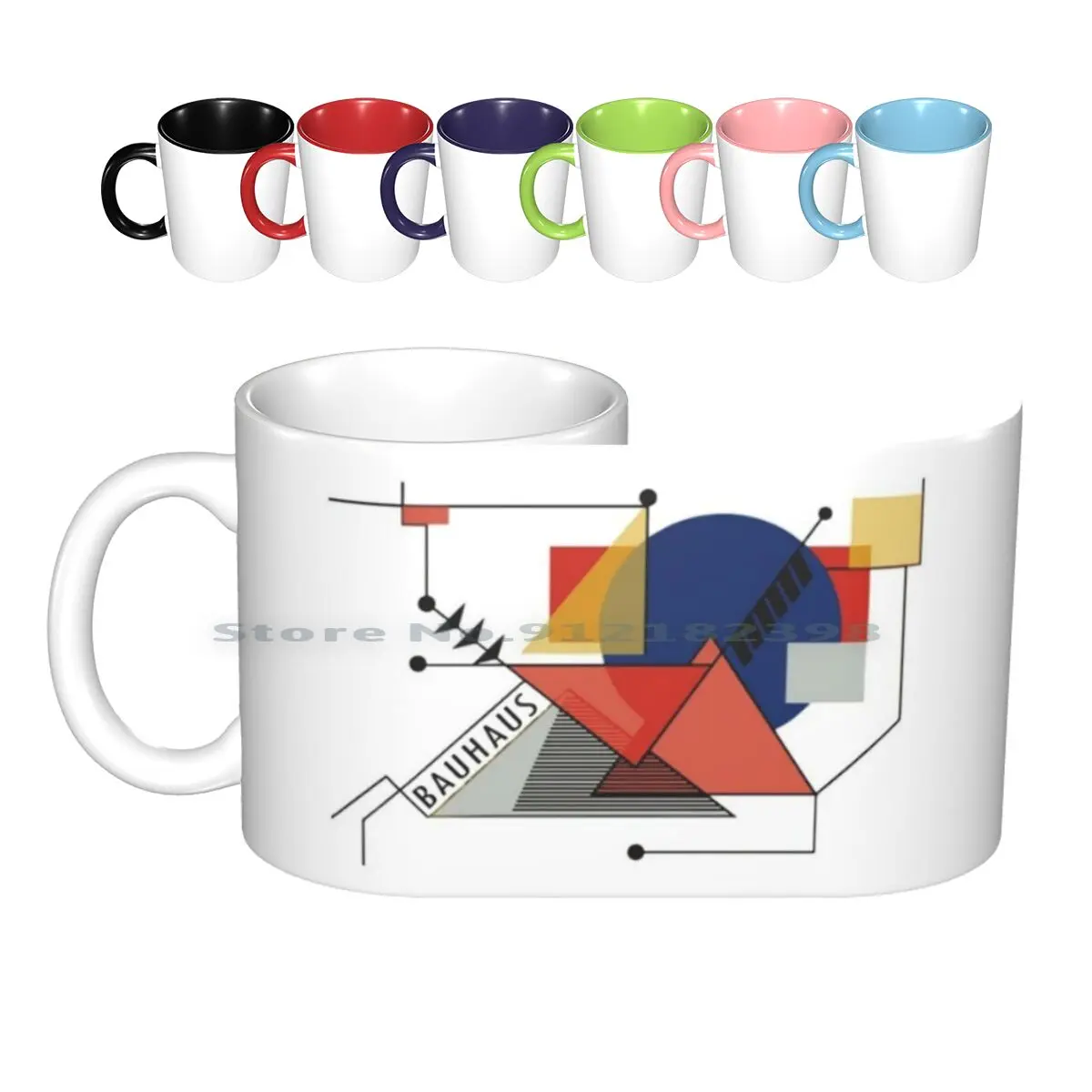 Manifesto Movement , 1919 Walter Gropius , Artwork Reproduction Ceramic Mugs Coffee Cups Milk Tea Mug Movement 1919 Walter