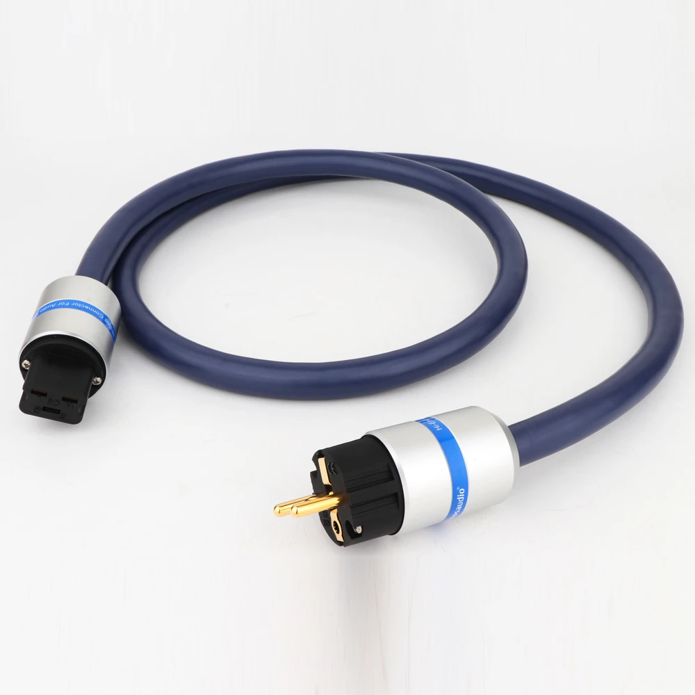 

Monosaudio Audiophile C19 Power Cord Cable Power Cable Pure Copper 20A Amp With Pure Copper Gold Plated EU/US Version Plug