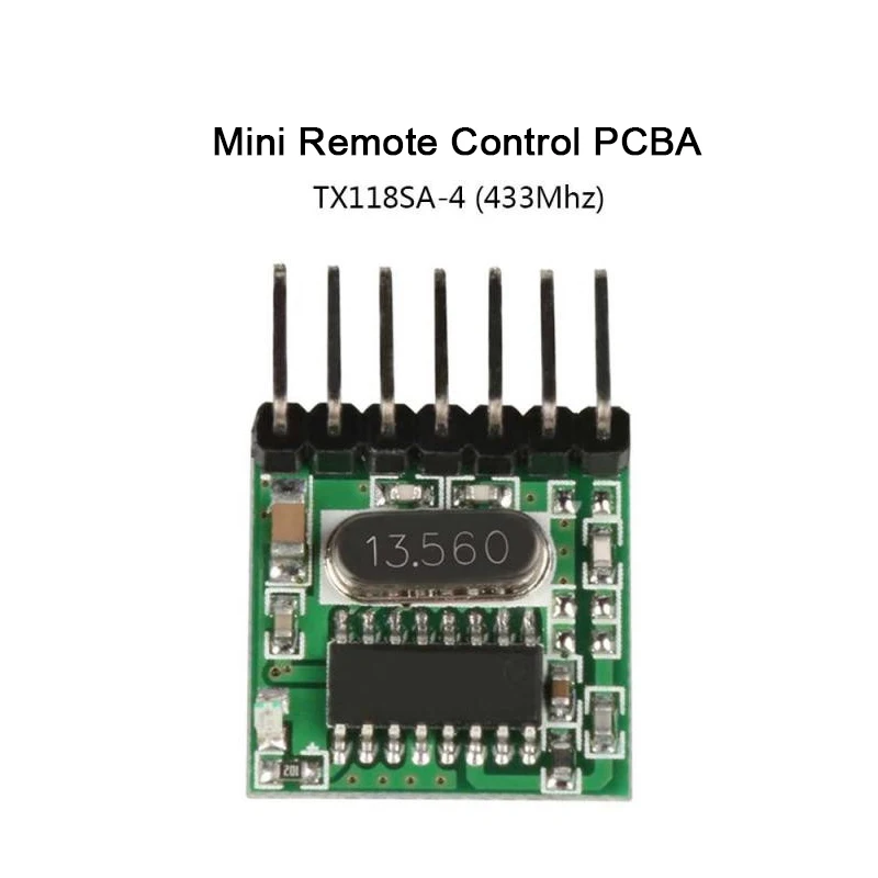 QIACHIP-Transmisor RF inalámbrico Universal, Módulo de codificación 1527, 433,92 Mhz, Mini Control remoto PCBA para antena de regalo Arduino, 5 uds.