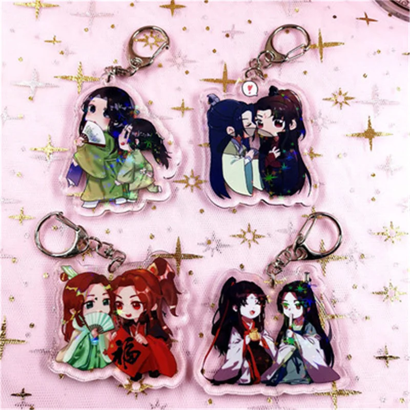 LLavero de acrílico de Anime bad villain, sistema de autorescate, Shen Qingqiu Luo Binghe, accesorios divertidos y novedosos de dibujos animados bonitos