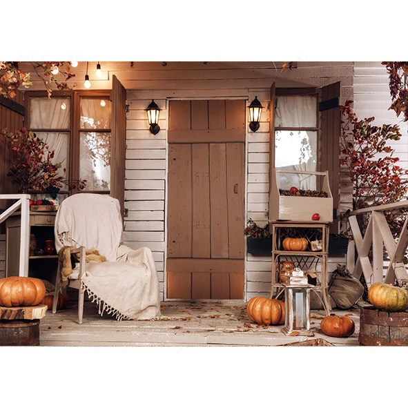 Allenjoy الخريف اليقطين التصوير خلفية للصور استوديو مزرعة مستودع الطفل التصوير خلفية الشكر لافتات