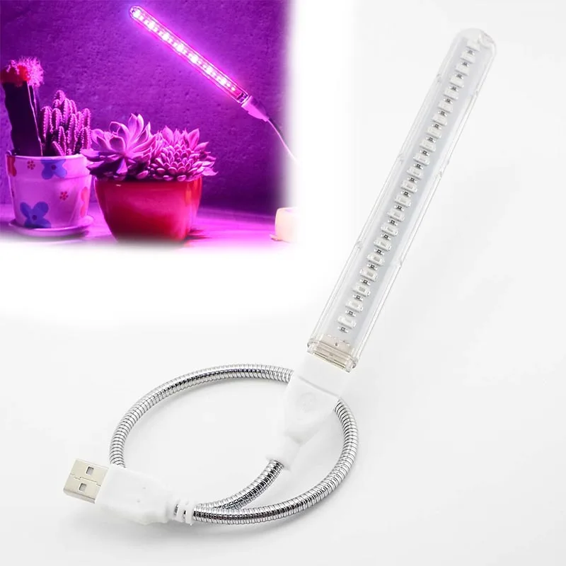 

21 Led Grow Light USB Portable Plant Growing Light Red Blue DC 5V Full Spectrum Phyto Lamp 21 leds Flexible Light Indoor