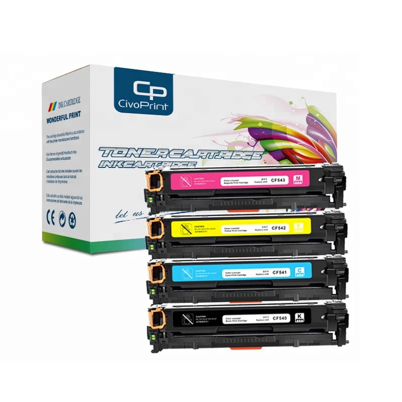 civoprint compativel hp 540a 203a cf540a cf541a mfp cartucho de toner para hp laserjet 203a m254 m254nw m254dw m281fdw 01