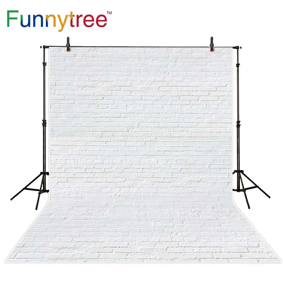 Funnytree 사진 배경 순수한 흰색 벽돌 벽 배경 사진 영역 스튜디오 결혼식 photocall boda 베이비 샤워 photophone