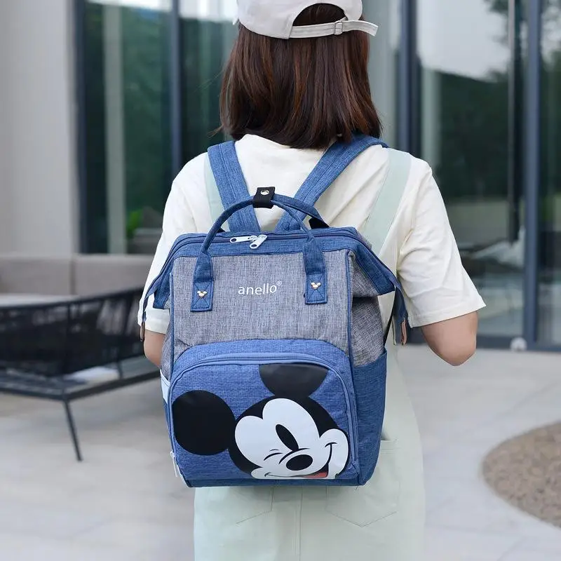 Disney Diaper Bag Backpack For Mom Large-capacity Baby Bags Maternity Baby Care Organizer Fashion Lightweight Travel Nappy Bag