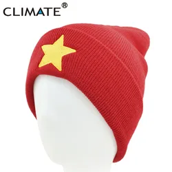 CLIMATE Pentastar Winter Hat Warm Beanie Hat Men Women Star Universe Red HipHop Cool Warm Knitted Caps Hat for Men Women