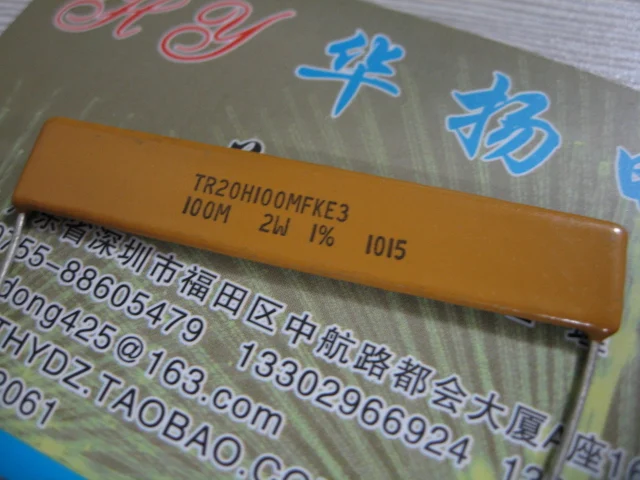 

VISHAY DALE TR20H 100M FK 1% 2W 17.5KV Non-inductive Chip High Voltage Resistance