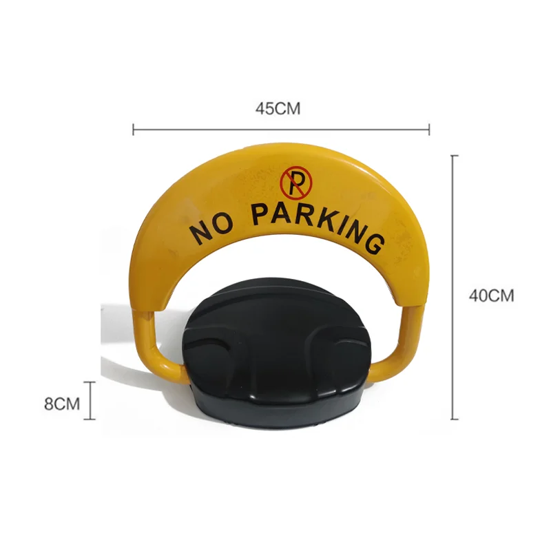 Colonne de garde de barrière de stationnement pliable avec capteur automatique, avec 2 serrures à distance, verrouillage et boulon (batterie non incluse)