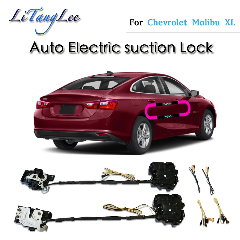 

​​Car Soft Close Door Latch Pass Lock Actuator Auto Electric Absorption Suction Silence Closer For Chevrolet Malibu XL 2017~2019