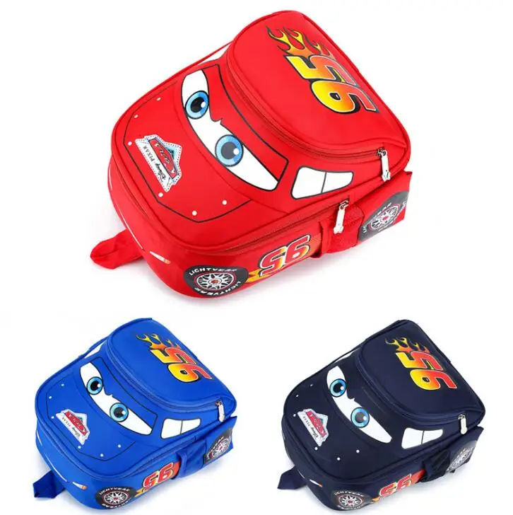 Disney kindergarten cartoon Travel bag 3D waterproof 95 car boys 2-5 years old children backpack