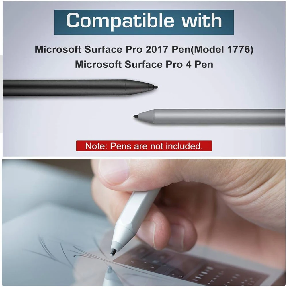 1PC High Sensitivity Pens Refill Sensitive Fine Rubber Nib Surface Pen Tips Replacement For Surface Pro 4/ 5/6/7 Pen