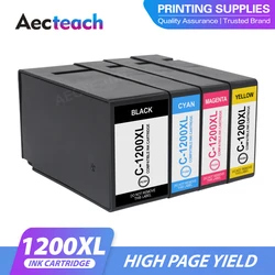 Aecteach new PGI-1200 PGI1200 Compatible Ink Cartridge For Canon PGI1200XL MAXIFY MB2020 MB2320 MB2120 MB2720 Inkjet Printer