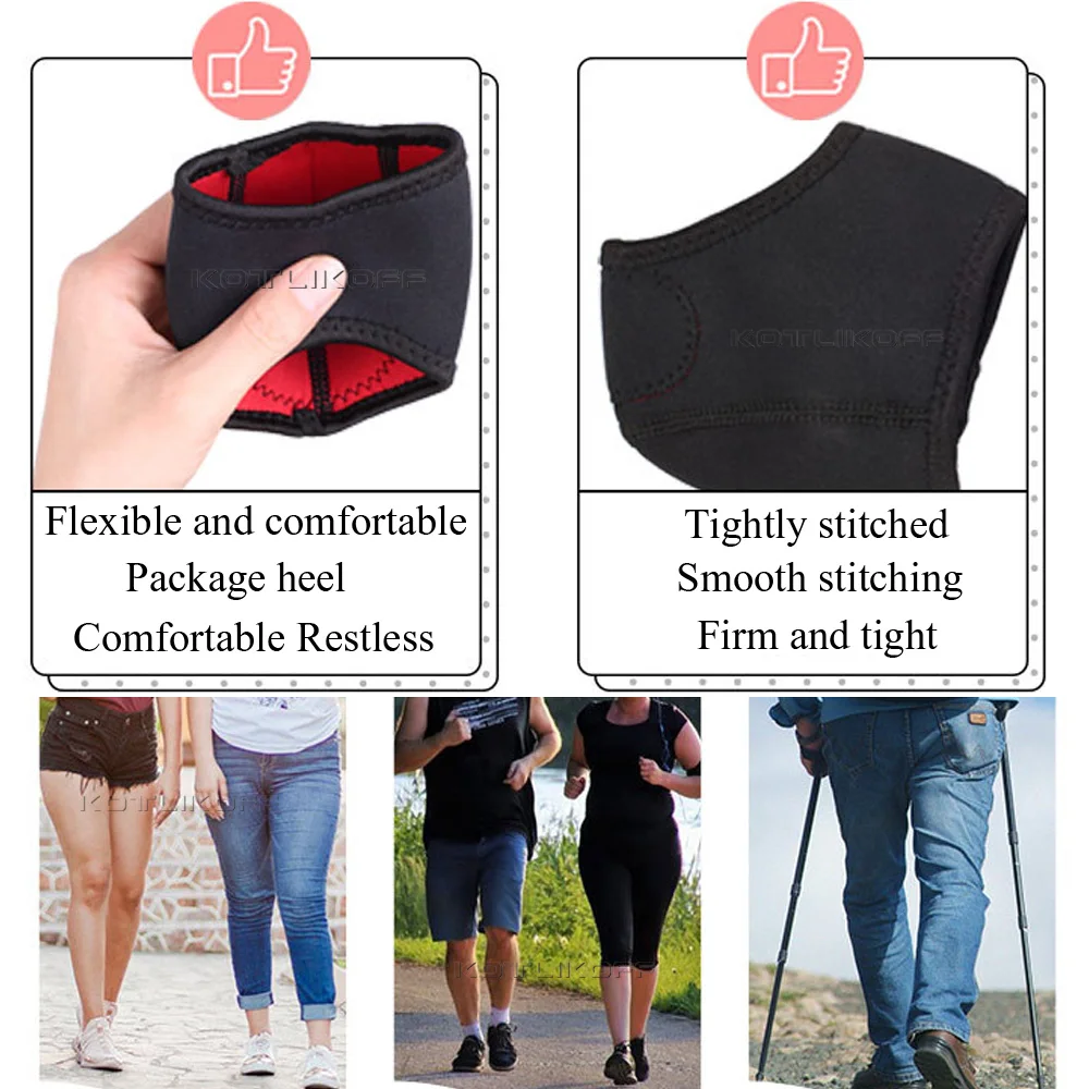 Plantar Fasciitis Heel Socks Anti-Crack Elastic Cloth For Achilles Tendonitis Calluses Spurs Cracked Feet Pain Relief Heel Pads