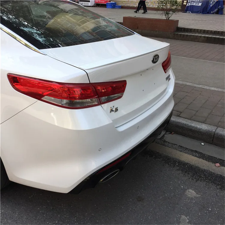 For KIA Optima Spoiler 2016-2018 K5 spoiler High Quality ABS Material Car Rear Wing Primer Color Rear Spoiler