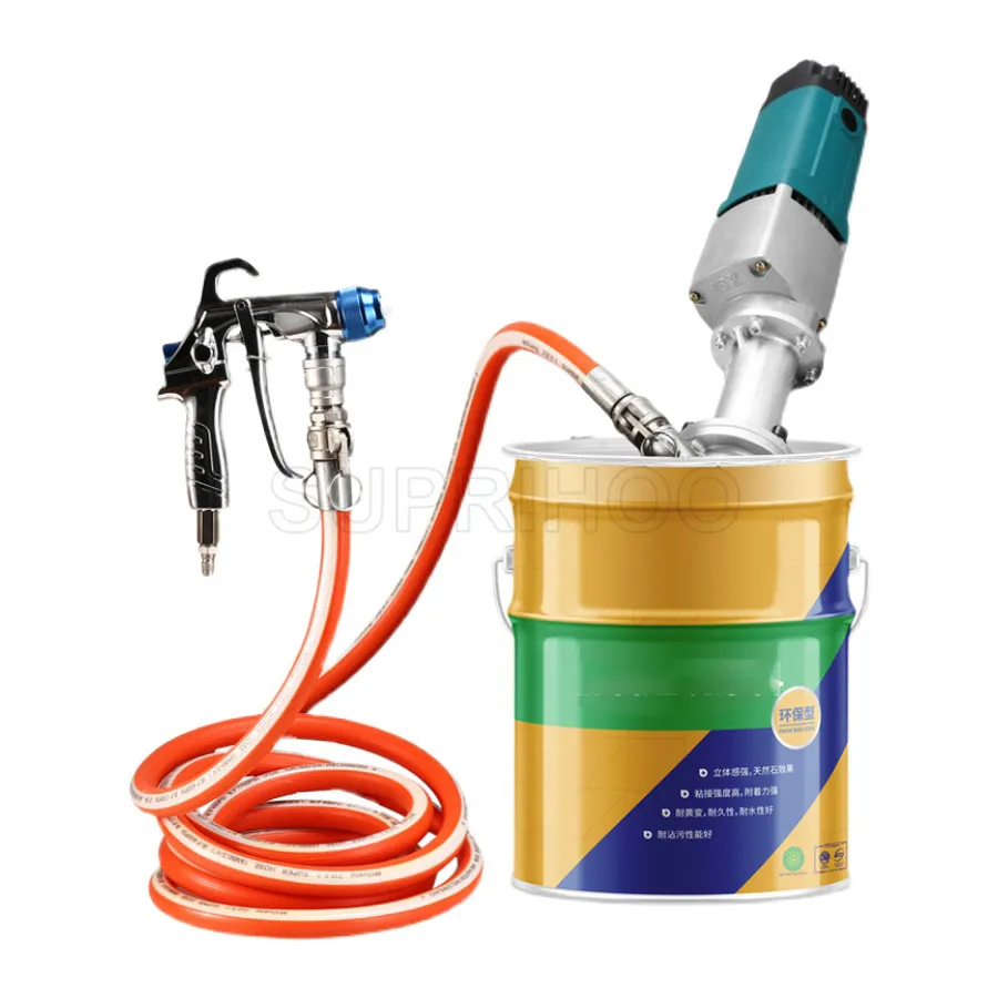 Brushed Motor Cement Grouting Machine Texture Paint Spray Putty Powder Spraying Polyurethane Waterproof Coating Latex Exterior