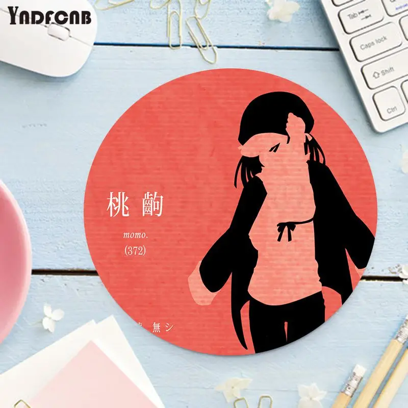 YNDFCNB Tùy Chỉnh Da Bakemonogatari Silicone Tròn Miếng Lót Chuột Để Chuột Game Chơi Game Mousepad Thảm Dành Cho Máy Tính Xách Tay Máy Tính Xách Tay