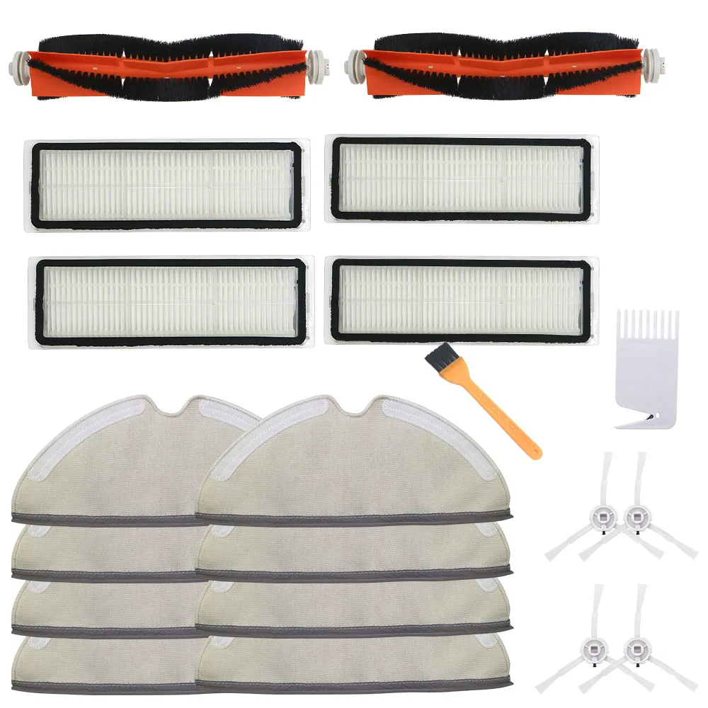 สำหรับ Xiaomi Mijia 1C / STYTJ01ZHM Hepa กรองชุดเปลี่ยนหุ่นยนต์เครื่องดูดฝุ่นอุปกรณ์เสริมหลักแปรงซับผ้า