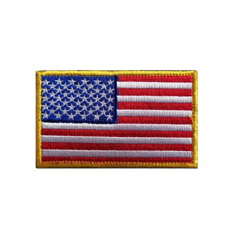 Flag Badge Velcro Embroidered Army Military Tactical Hook Patches Mexico Flags Cloth Stickers Shoulder Emblem Applieque