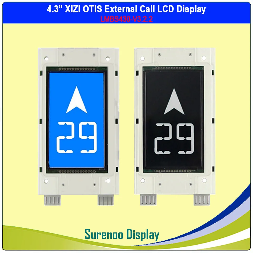 For Original XIZI OTIS External Call LCD Display Panel Module 4.3