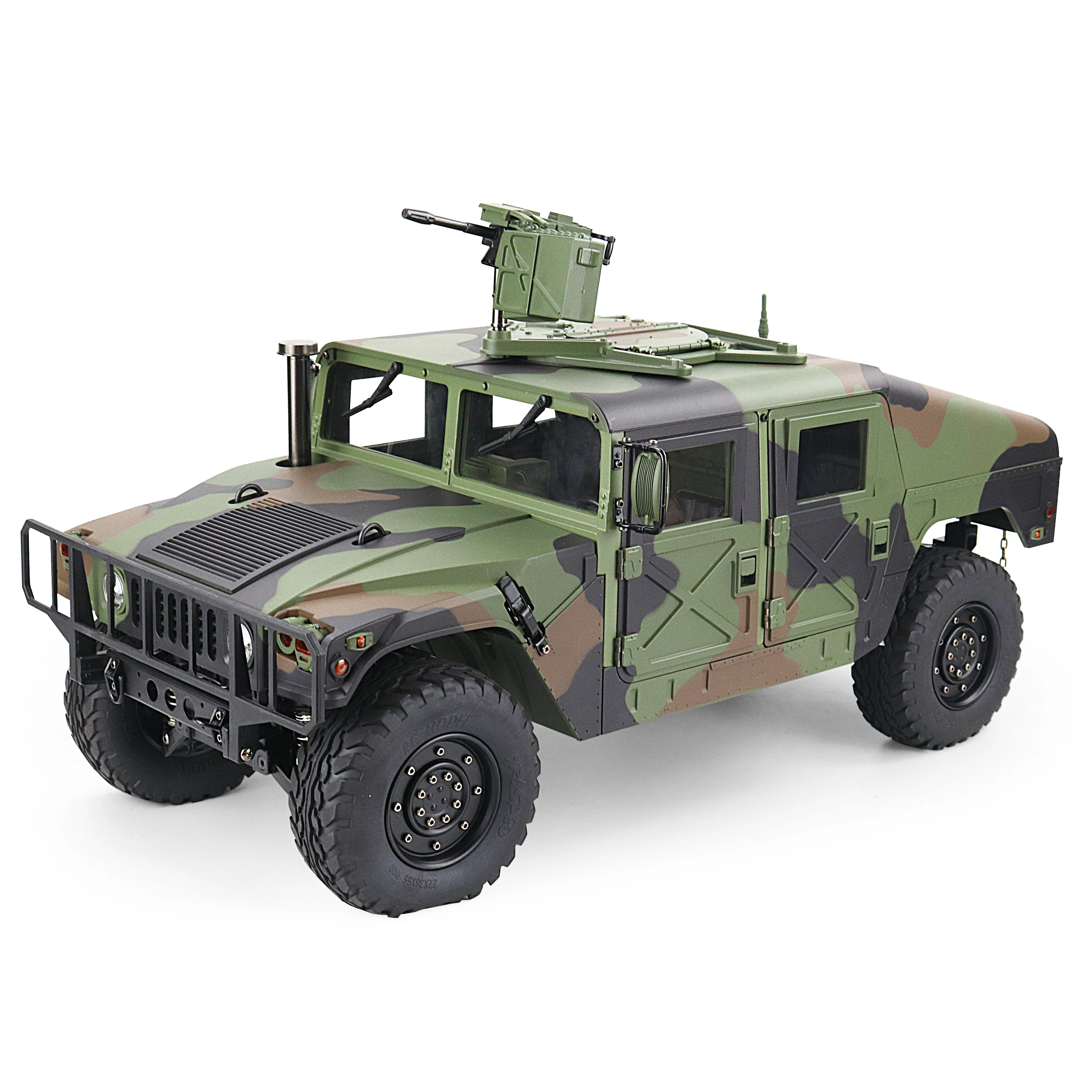 1/10 US Humvee 4x4 Military Truck 4WD 2.4G RC Alloy Car KFOR RTR KEYIGE HG-P408