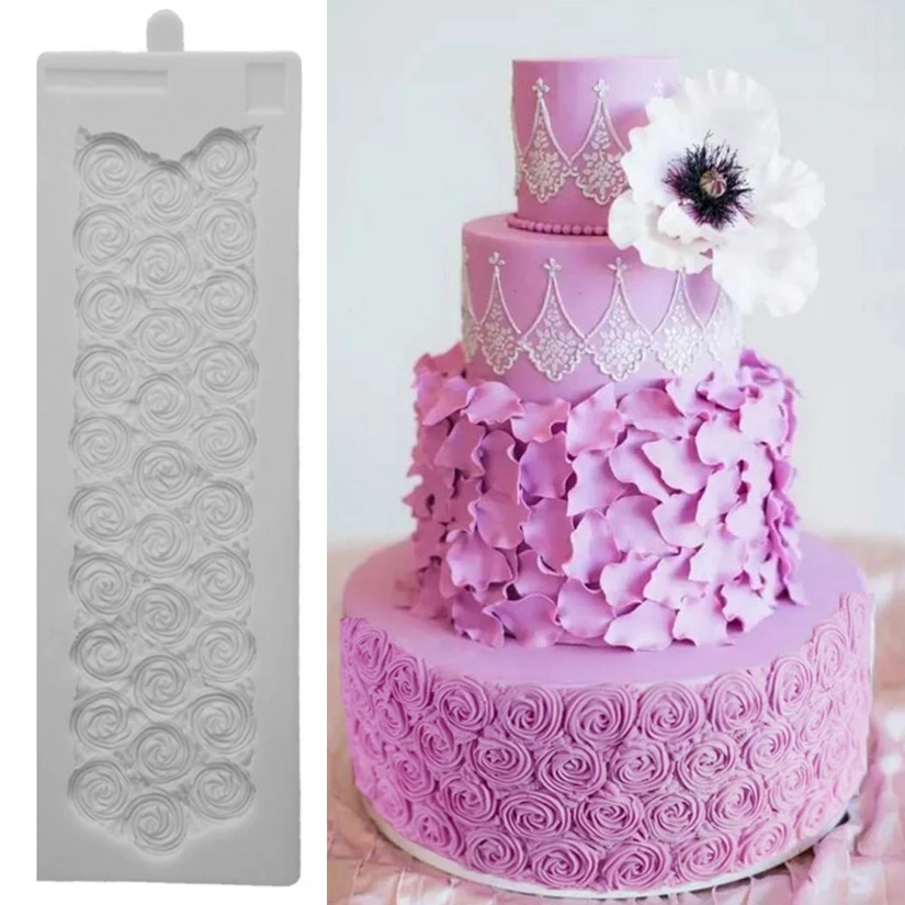 

Rose Silicone Mold Sugarcraft Cupcake Baking Mold Fondant Cake Decorating Tools