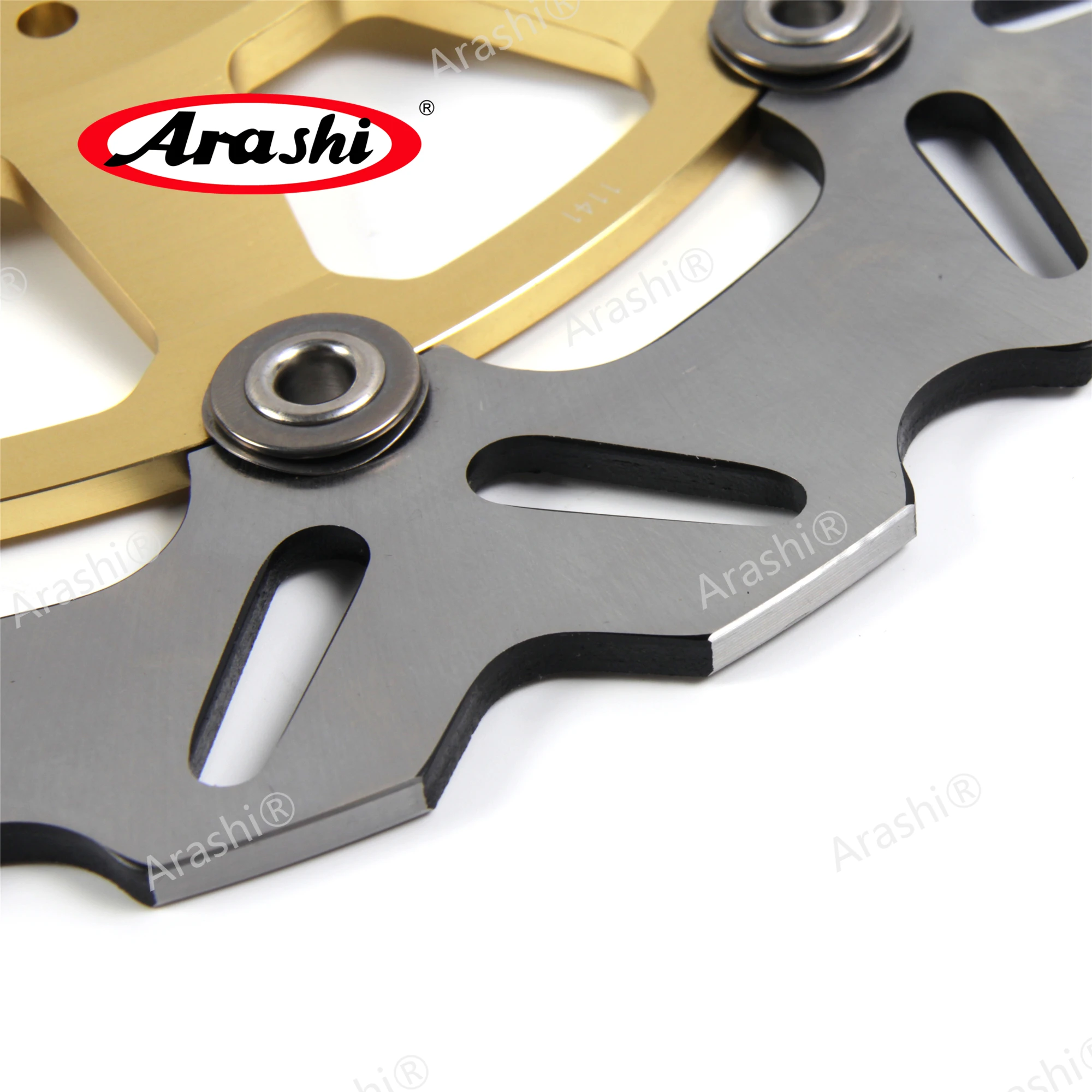 ARASHI For HONDA CBR929RR 2000 2001 Front Rear Brake Rotors  Brake Disc CBR 929 RR GOLD BLACK 929RR