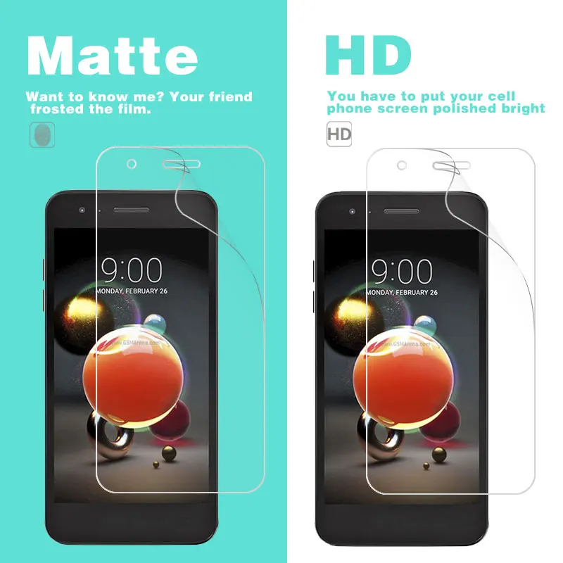 Anti Glare Matte Film & Glossy Film For LG K3 K4 K5 K7 K8 K10 K11 2017 2018 Power Pro LTE M250 Screen Protector Film Of Clear