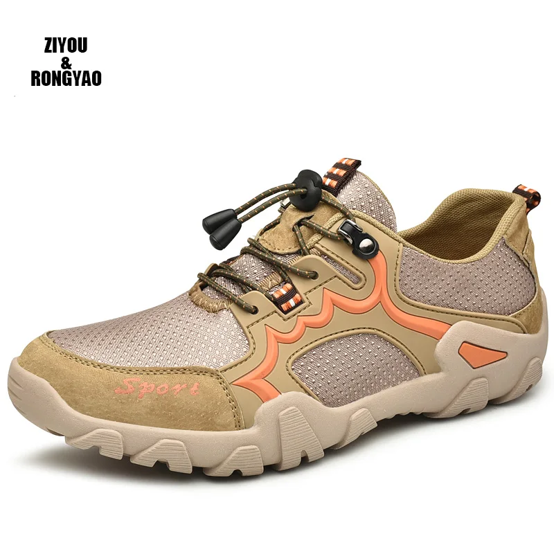 

2024 Men casual Sneakers Breathable Shoes Big Size Men Outdoor Sandals Men Trail Water Wading Sandals warm feather walking shoes