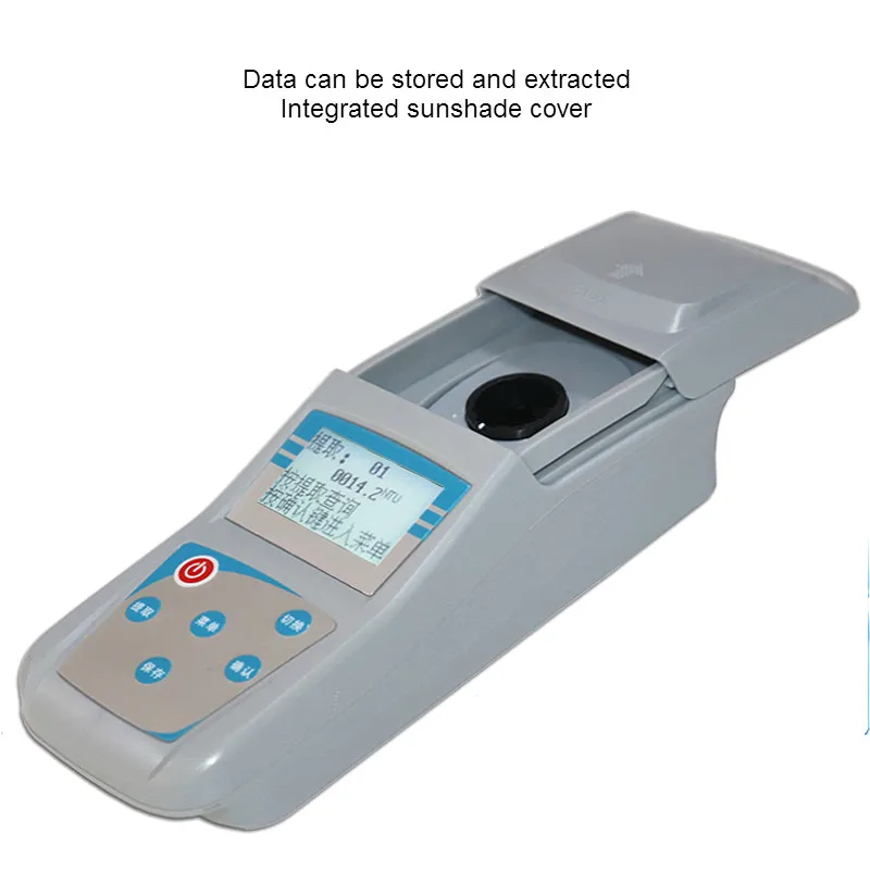 Portable Turbidimeter Microcomputer Scattered Light TurbidityMeter Intelligent Colorimeter Measure Range 0-1000NTU 0.1NTU ZD-10A